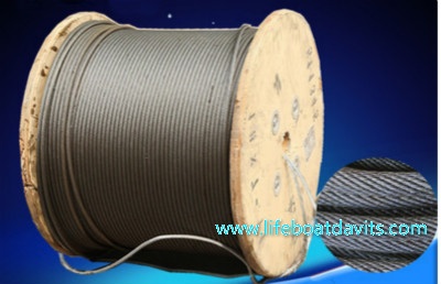 Anti-rotation Galvanized Wire Rope For Lifeboat Winch With CCS Approval